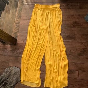 Zara yellow summer pants